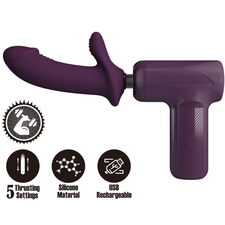 Pretty Love Dj - Scholar Massager 5 Settings Purple