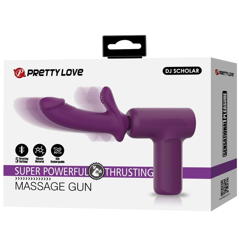 Pretty Love Dj - Scholar Massager 5 Settings Purple