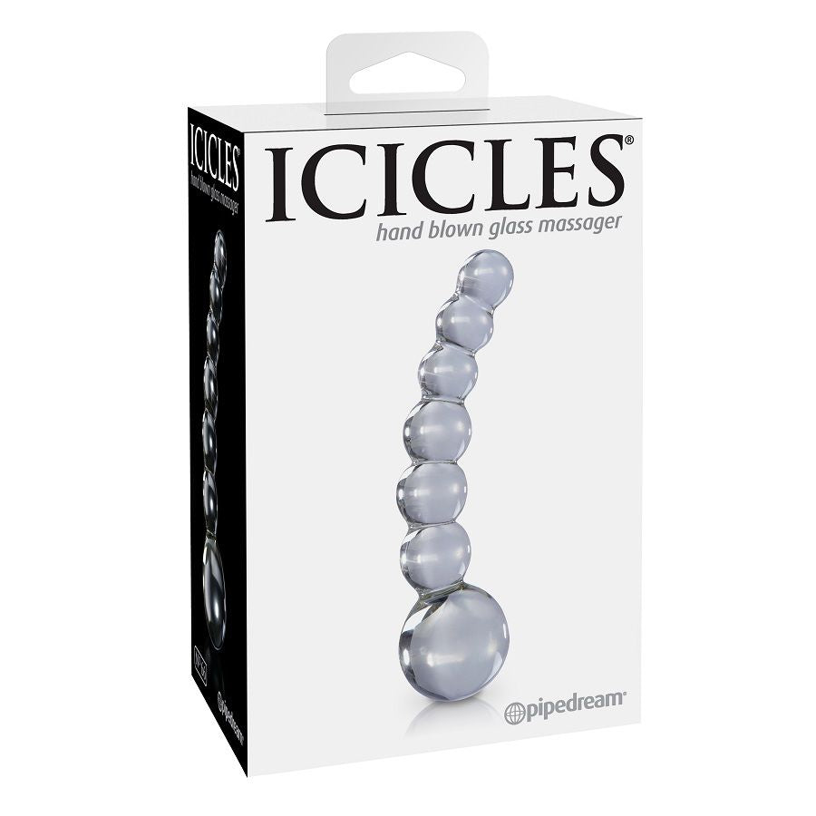 Icicles N. 66 Transparent Massager — clear glass