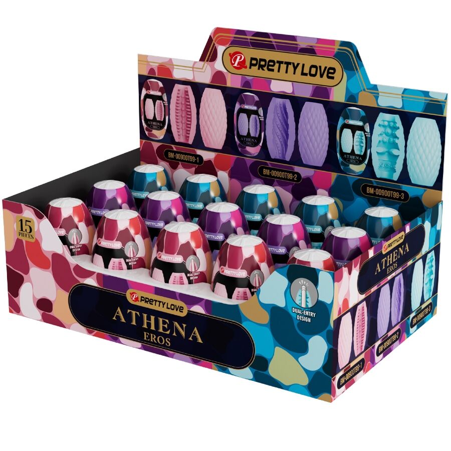 Pretty Love Athena Eros Pack 15 verschiedene männliche Masturbatoren