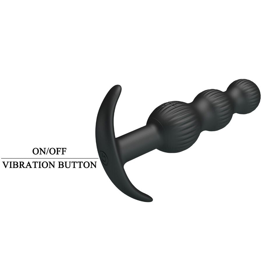 Sidney Anal Vibrator 10 Vibrations Black — Black
