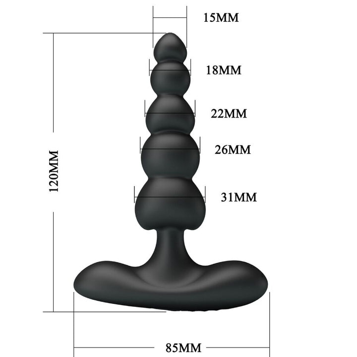 Corban Anal Vibrator 10 Vibrations Black — Black