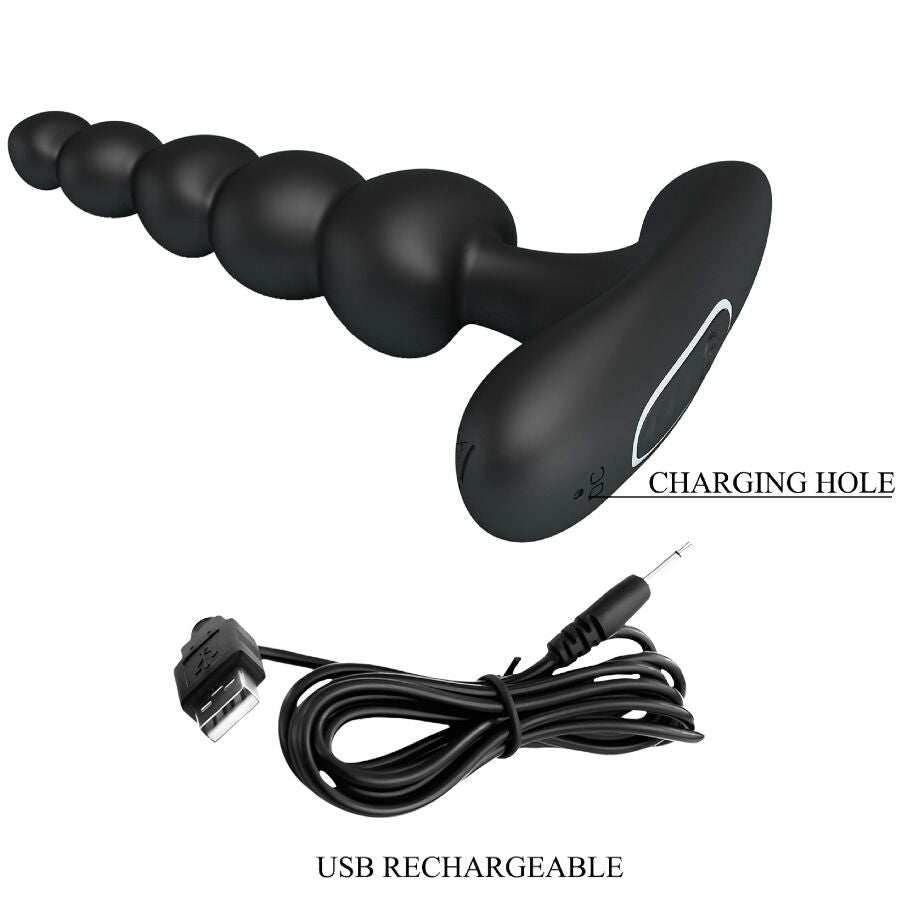 Corban Anal Vibrator 10 Vibrations Black — Black