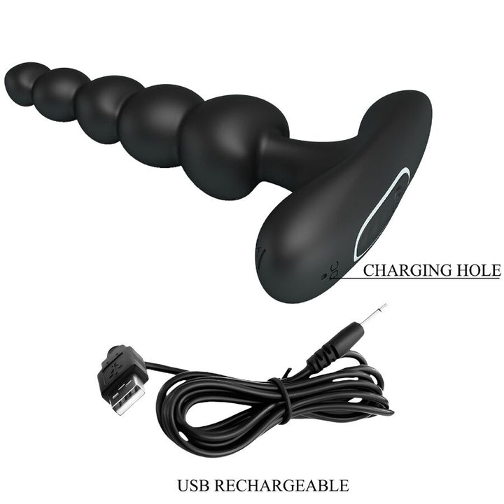 Corban Anal Vibrator 10 Vibrations Black — Black