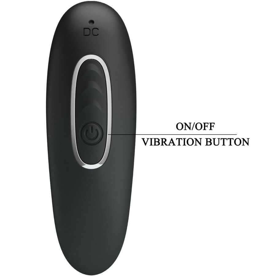 Corban Anal Vibrator 10 Vibrations Black — Black