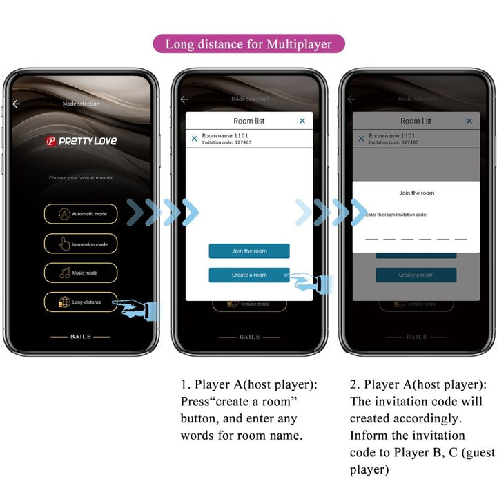 PRETTY LOVE - LEVIATHAN APP CONTROLLED VIBRATOR PURPLE