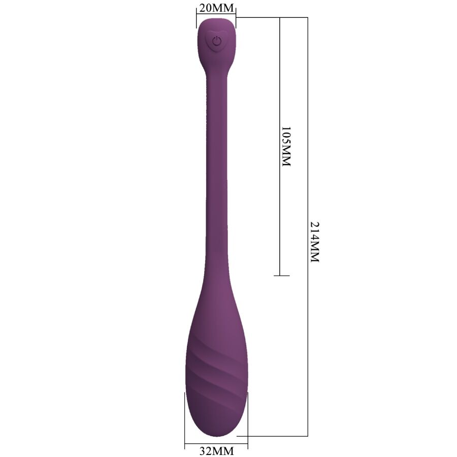 PRETTY LOVE - LEVIATHAN APP CONTROLLED VIBRATOR PURPLE