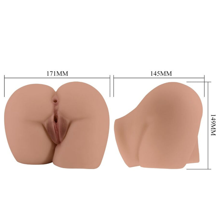 CRAZY BULL - BERNACE ASS VIBRATOR WITH REALISTIC VAGINA AND ANUS FLESH REMOTE CONTROL