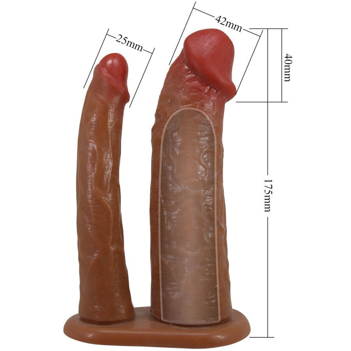 PRETTY LOVE - KEAVEN HARNESS BRIEFS UNIVERSAL &amp; COMFORTABLE DOUBLE DILDO