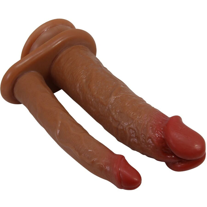 Pretty Love Hulbert Double Dildo Vibrator — Flesh/TPE