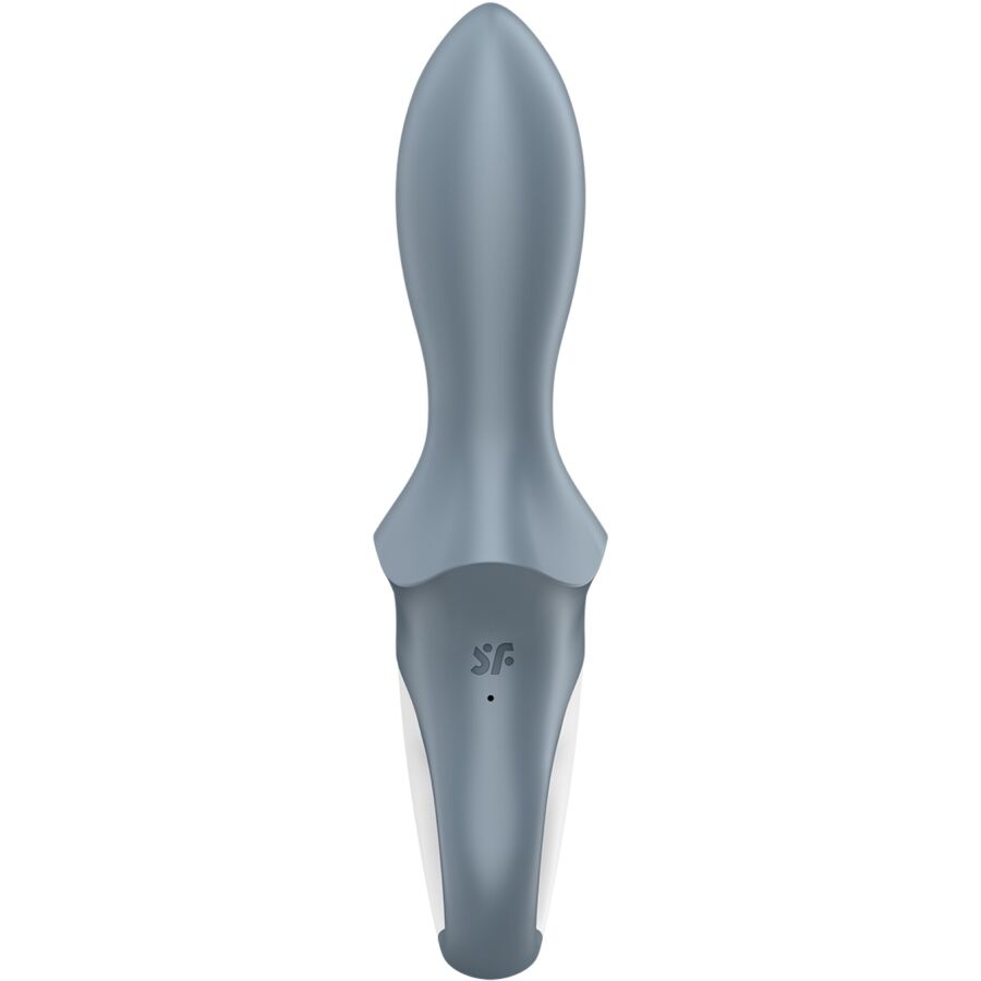 Satisfyer Air - Pump Booty 1 Anal Inflatable Vibrator Grey — Grey silicone