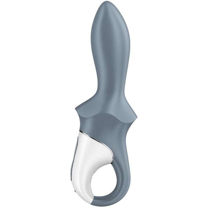 Satisfyer Air - Pump Booty 1 Anal Inflatable Vibrator Grey — Grey silicone
