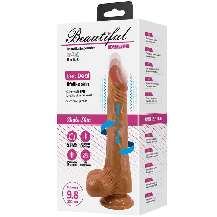 Baile Calisto - Realistic Dildo 24 CM Flesh — Skin TPR
