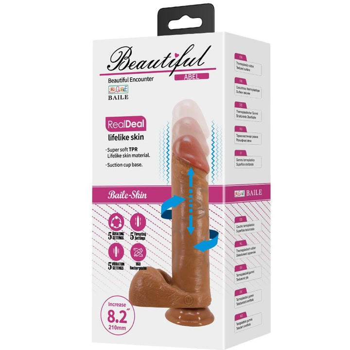 Baile Abel - Realistic Dildo 21 CM Mulatto — Skin TPR