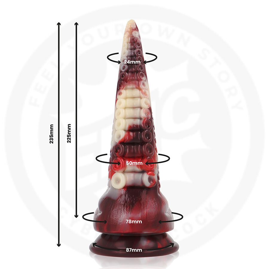 Dildo Draxis Abysmal Shadow — Multicolor silicone