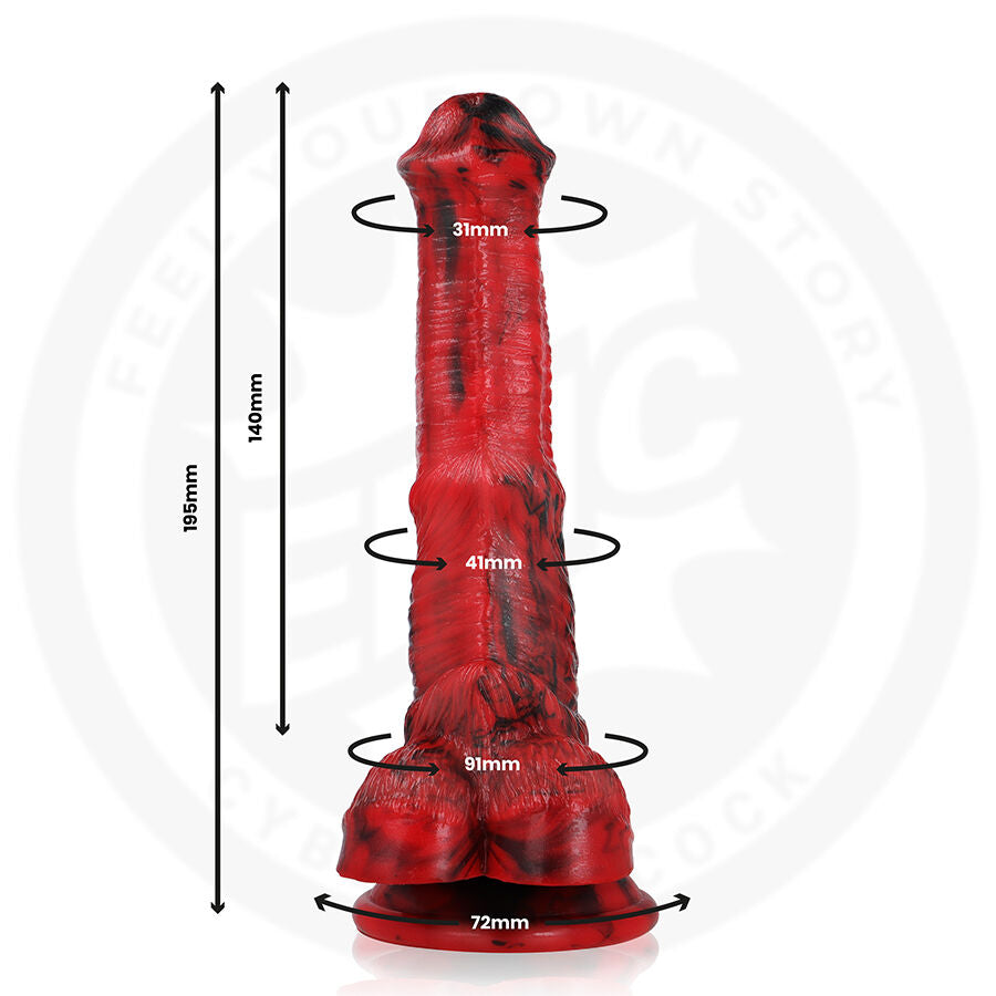 Epic - Dildo Vulcanus Night Dragon — Black