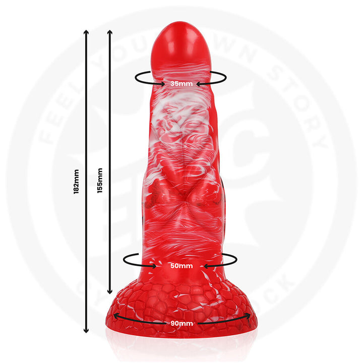 Epic - Dildo Agnis Crimson Fire — Red