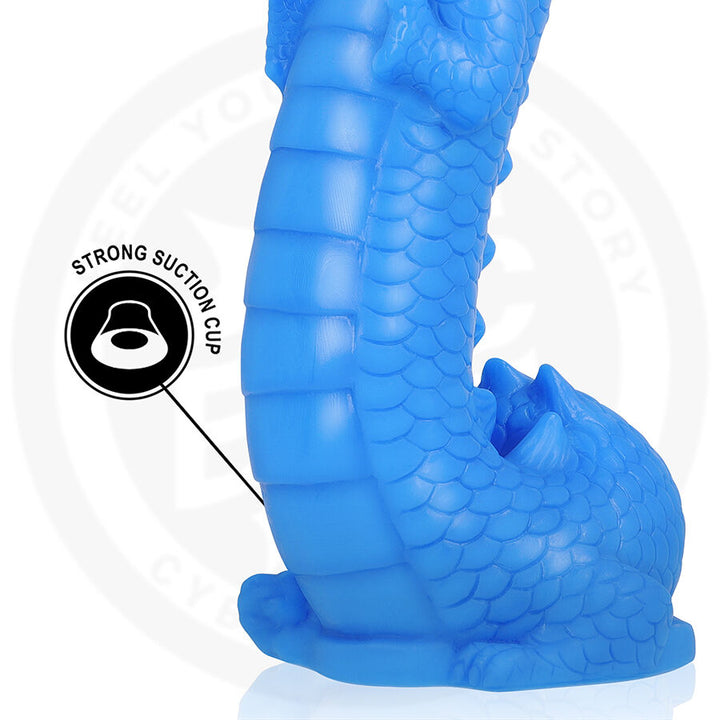 Dildo Naga Celestial Dragon — Blue silicone