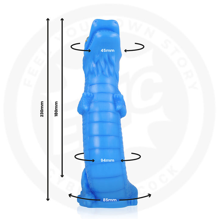 Dildo Naga Celestial Dragon — Blue silicone