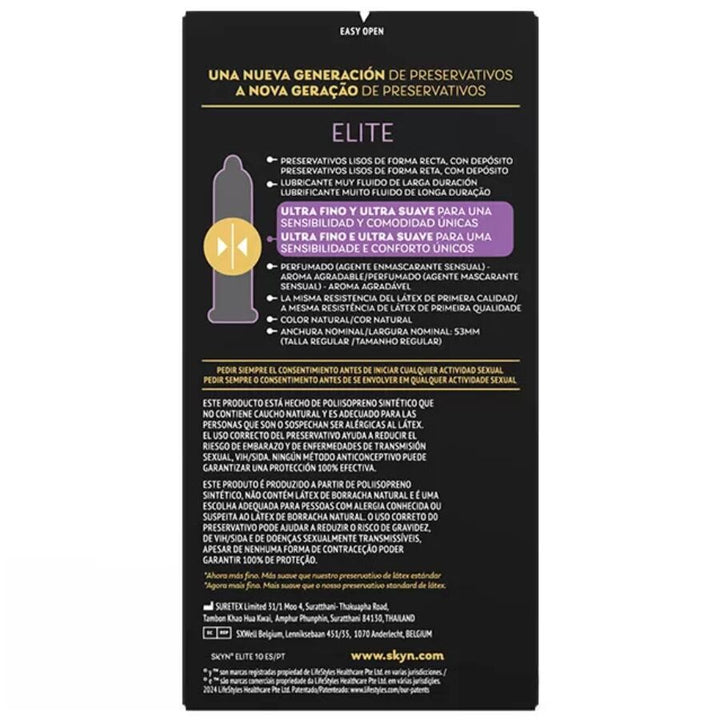 SKYN - Elite Ultra-Thin Condoms 10 Units