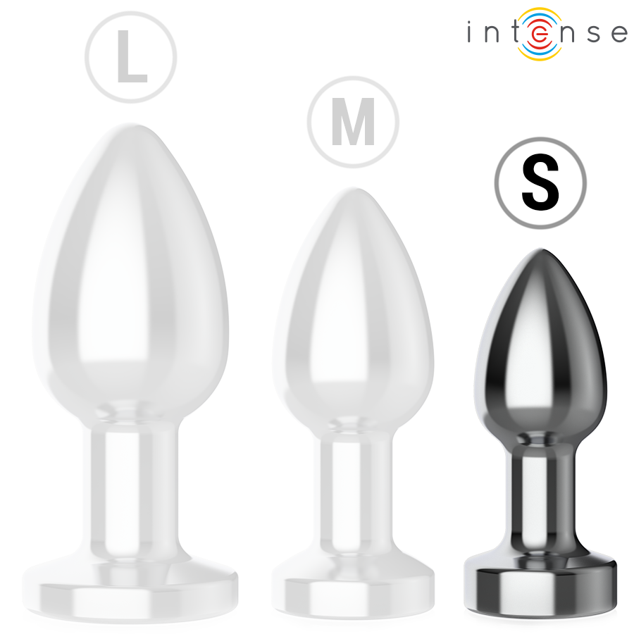 Intense Anal Plug 10 Vibrations Metal — Metal, Size S