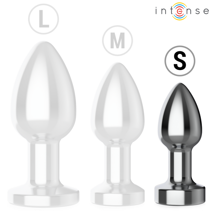 Intense Anal Plug 10 Vibrations Metal — Metal, Size S