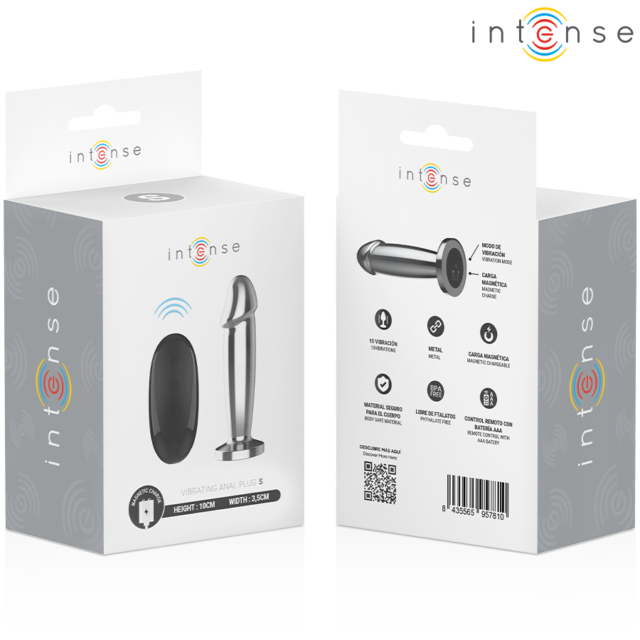 Intense Anal Plug Metal Dildo — Metal, Size S