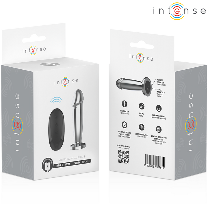 Intense Anal Plug Metal Dildo — Metal, Size S