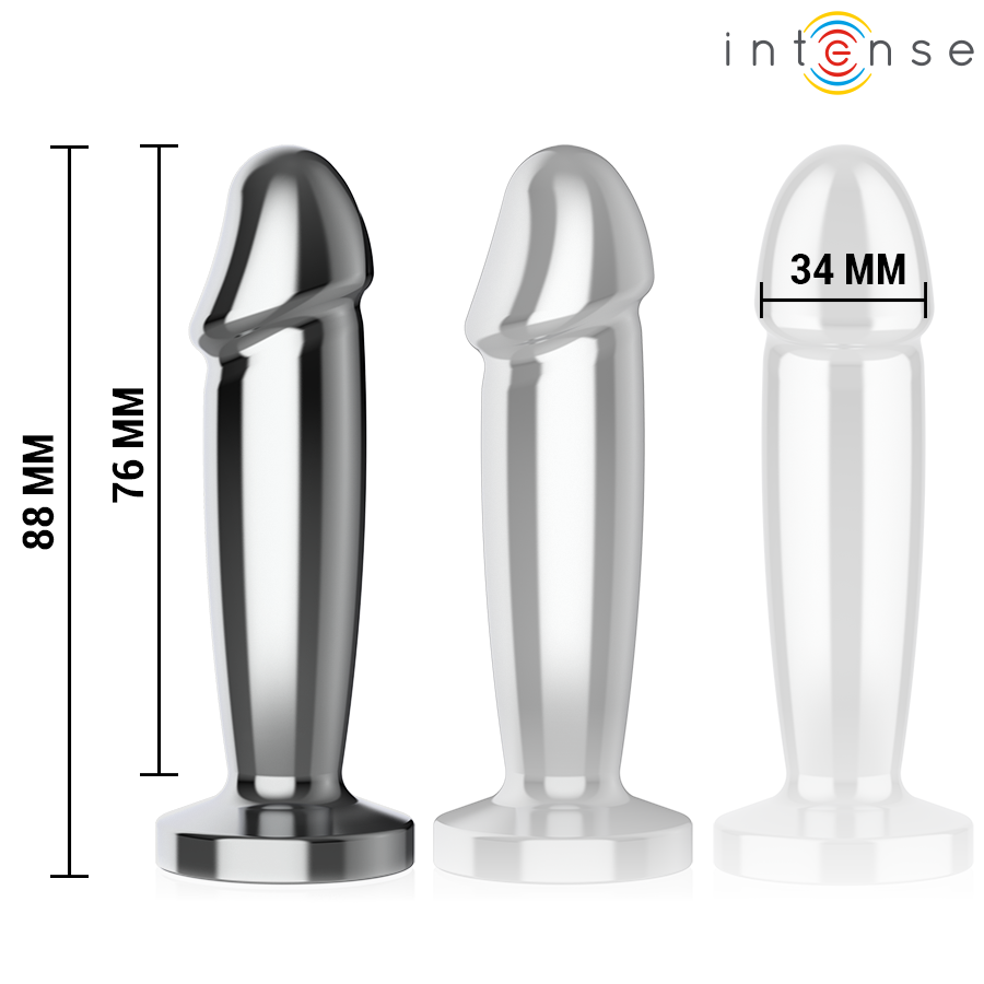Intense Anal Plug Metal Dildo — Metal, Size S