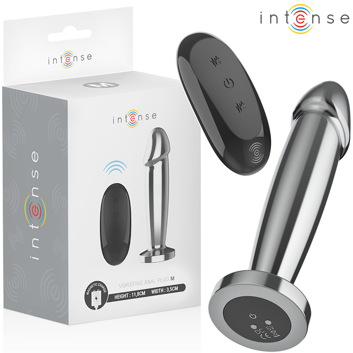 Intense Anal Plug Metal Dildo — Metal, Size M