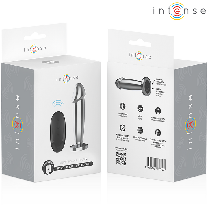 Intense Anal Plug Metal Dildo — Metal, Size M