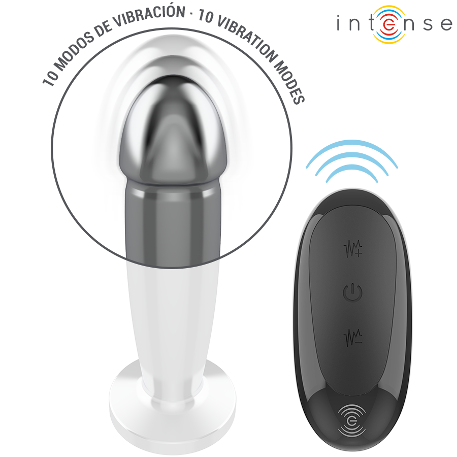 Intense Anal Plug Metal Dildo — Metal, Size M