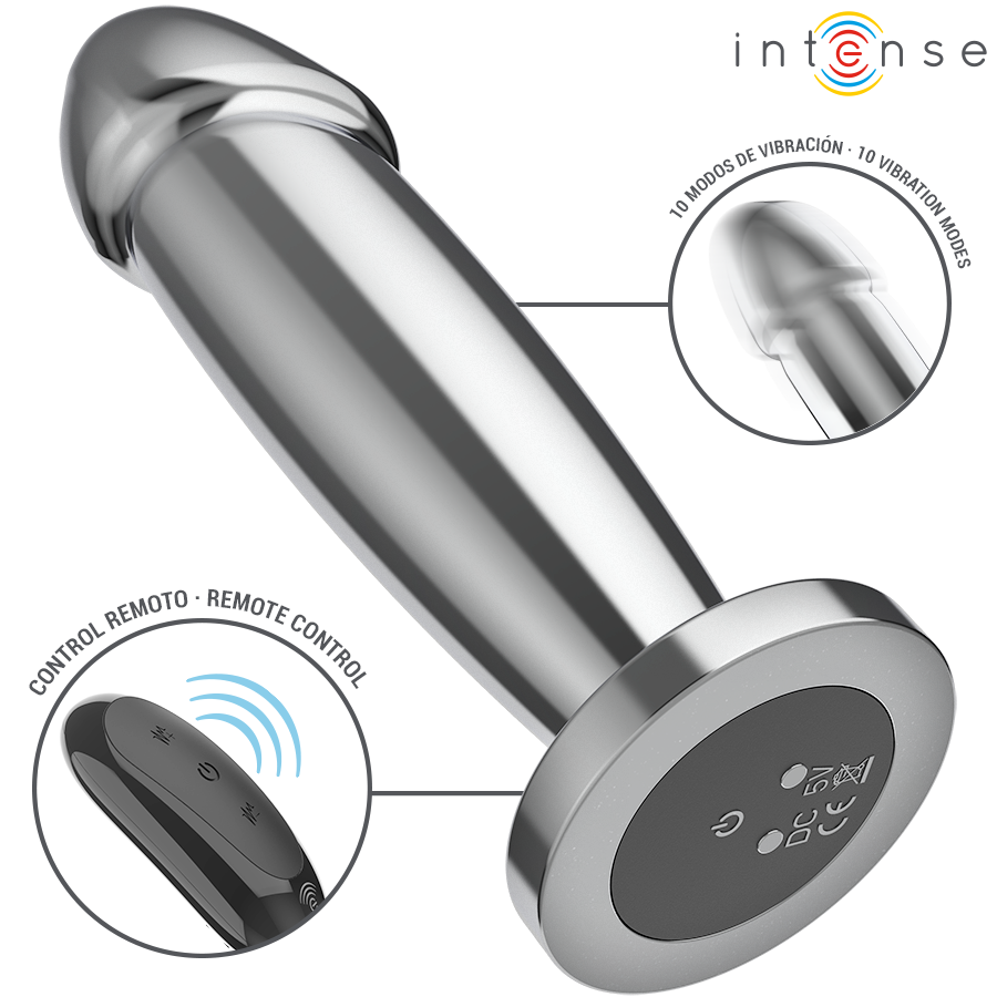 Intense Anal Plug Metal Dildo — Metal, Size M
