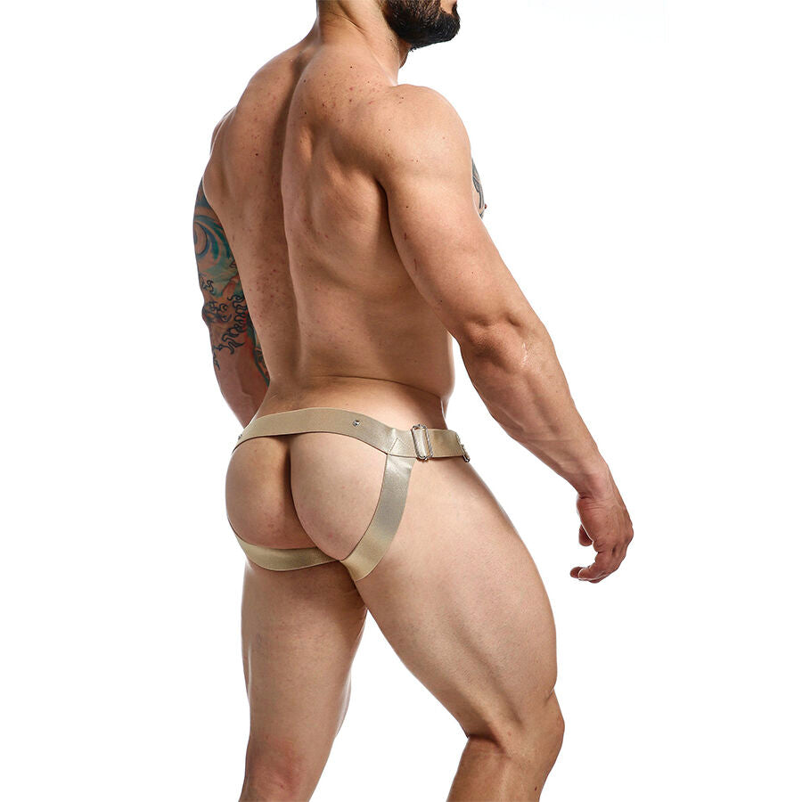 MOB - Dngeon Jockstrap Golden Cock Ring One Size