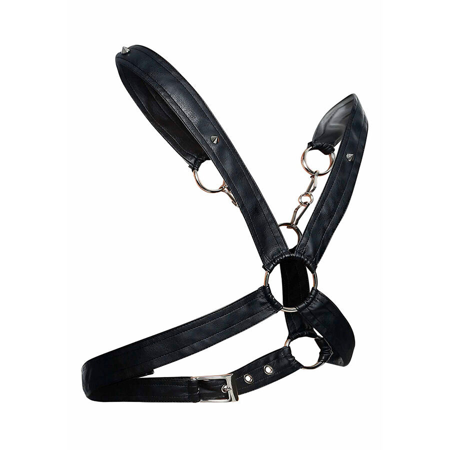 MOB - Dngeon Crossed Black Chain Harness One Size