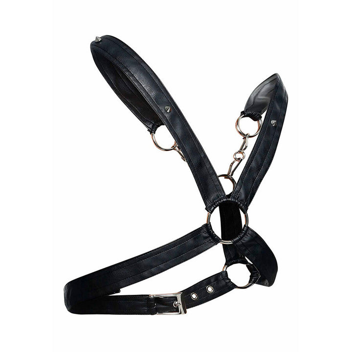 MOB - Dngeon Crossed Black Chain Harness One Size