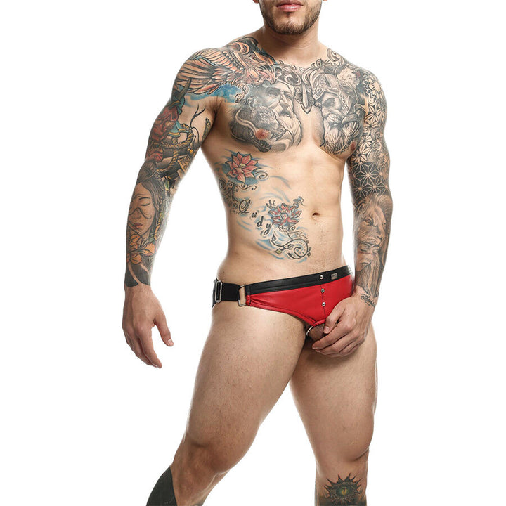 MOB - Dngeon Jockstrap Red Cock Ring One Size