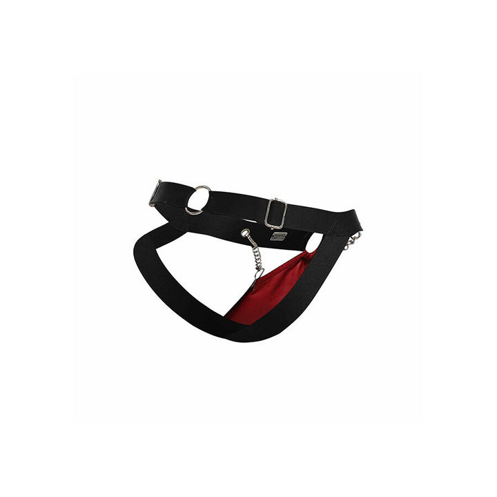 MOB - Dngeon Red Jockstrap With Chains One Size