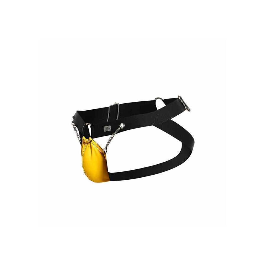 MOB - Dngeon Yellow Jockstrap With Chains One Size