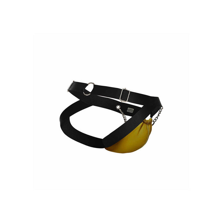 MOB - Dngeon Yellow Jockstrap With Chains One Size