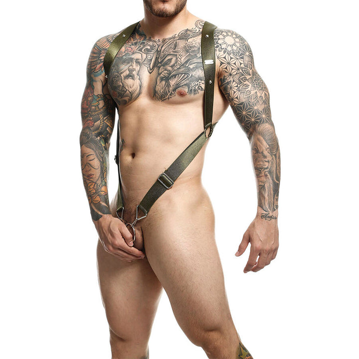 MOB - Dngeon Cross Back Harness Green One Size