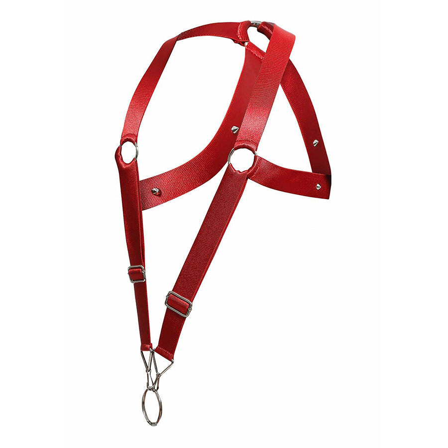 MOB - Dngeon Cross Back Harness Red One Size