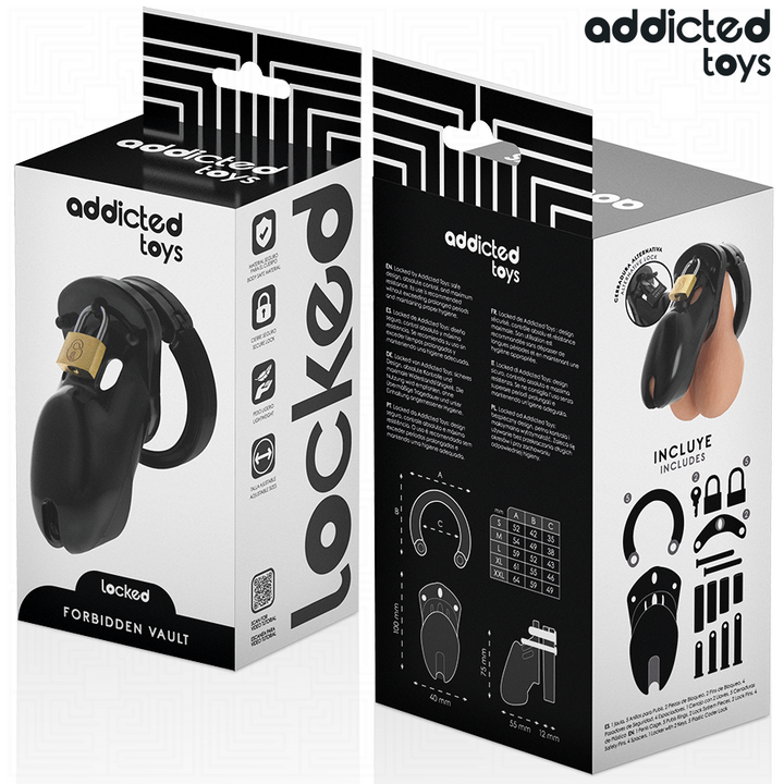 ADDICTED TOYS LOCKED - FORBIDDEN VAULT PENIS CAGE 10 CM