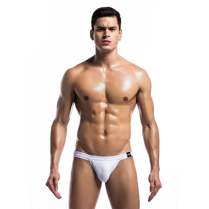MOB - White Fetish Jockstrap Swimsuit Size L