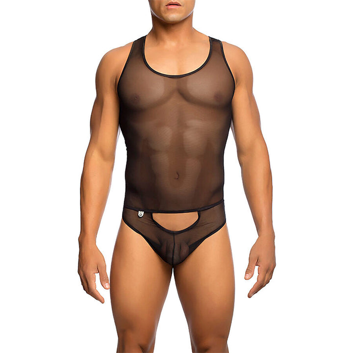 MOB - Transparent Black Bodysheer Size L/xl