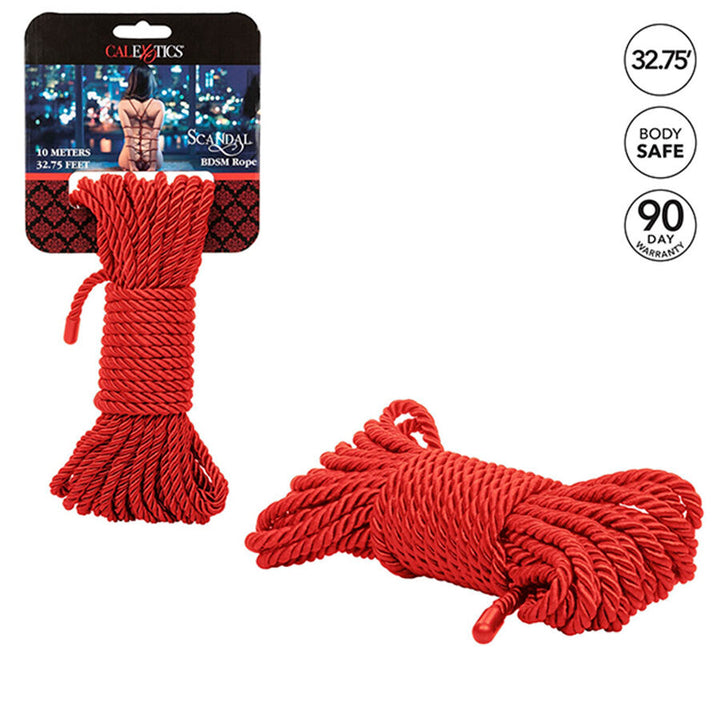 Calexotics - Scandal Red BDSM Rope 10 M