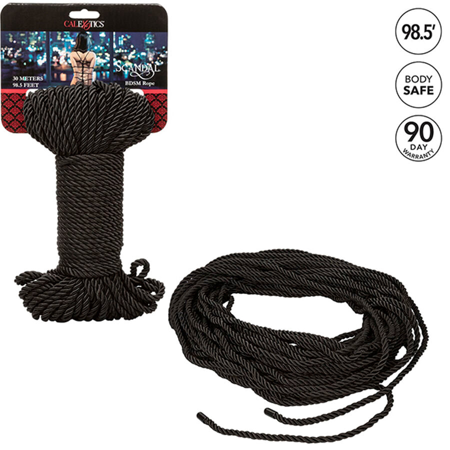 Calexotics - Scandal Black BDSM Rope 30 M