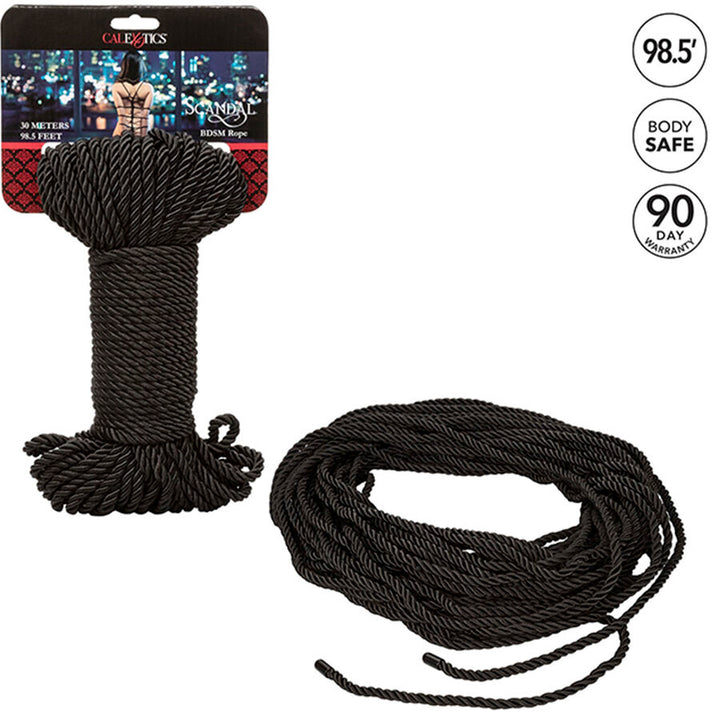 Calexotics - Scandal Black BDSM Rope 30 M