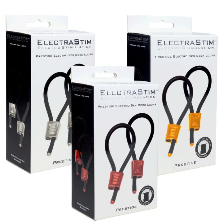Electrastim - Prestige Electra Loops Adjustable Cock Rings Red