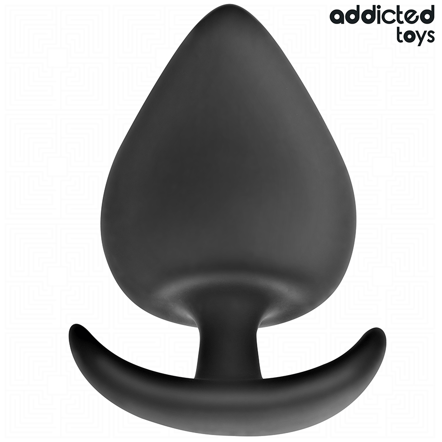 Addicted Toys Anal Plug Silicone Size XL 9.5 CM — Black · Silicone